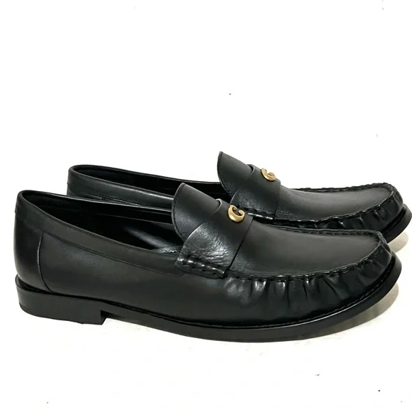 Coach Jolene Black Leather Loafer Shoe Size 11 - Picture 9 of 15